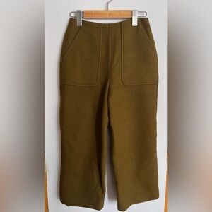 Olive Green Wool Pants Small